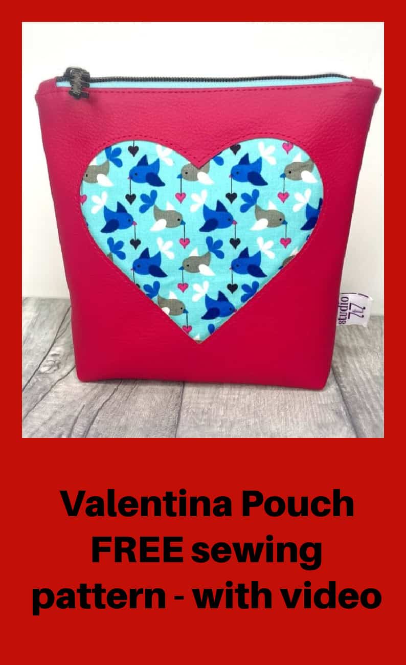 Valentina Pouch FREE sewing pattern (with video)