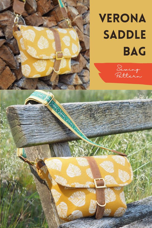 Verona Saddle Bag sewing pattern