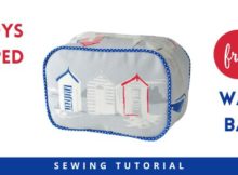 Boys Piped Wash Bag FREE sewing tutorial