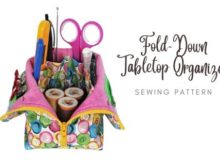 Fold-Down Tabletop Organizer sewing pattern