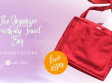 The Organizer Crossbody Travel Bag sewing pattern (2 sizes with video)