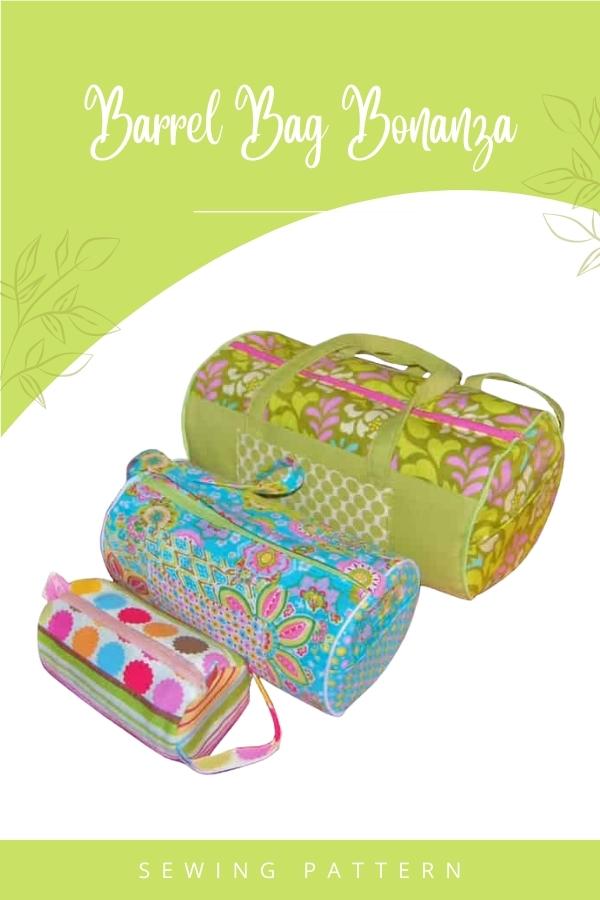 Barrel Bag Bonanza sewing pattern