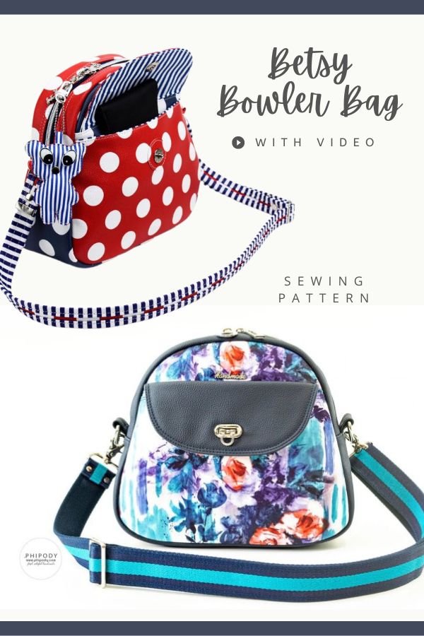 Peek-a-boo Bowler Bag PDF Sewing Pattern 