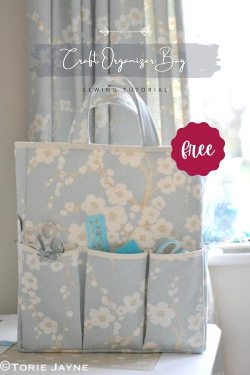 Craft Organizer Bag FREE sewing tutorial Sew Modern Bags