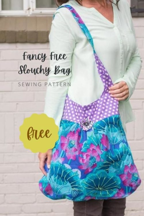 Fancy Free Slouchy Bag FREE sewing pattern - Sew Modern Bags