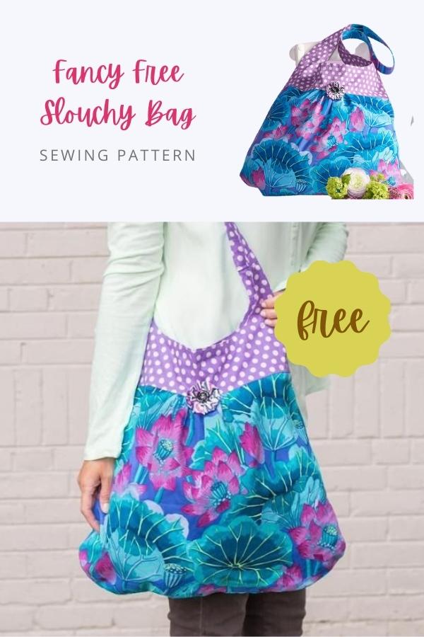 Easy Sew Slouchy Tote Bag With Free Pattern