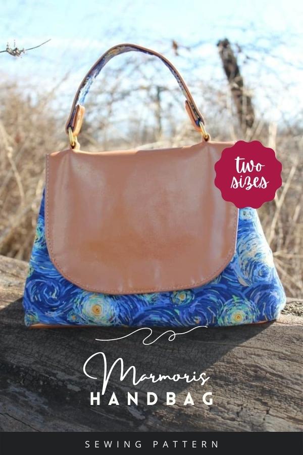 Marmoris Handbag sewing pattern (2 sizes)