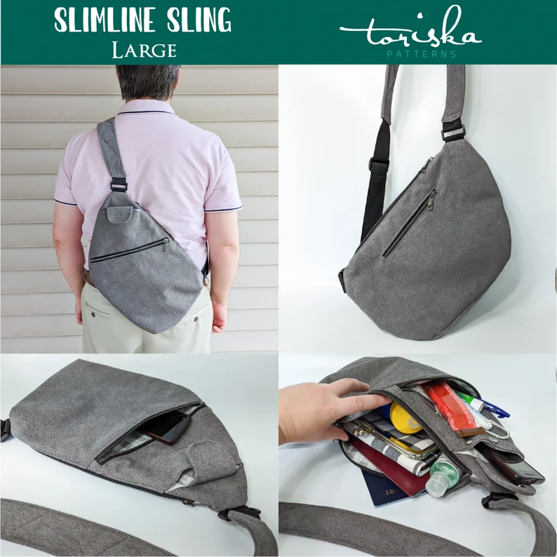 Safe Anti-pickpocket Bag FREE sewing pattern & videos - Sew Modern Bags