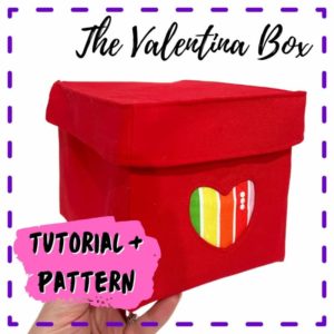 Valentina Heart Box (with video) sewing pattern