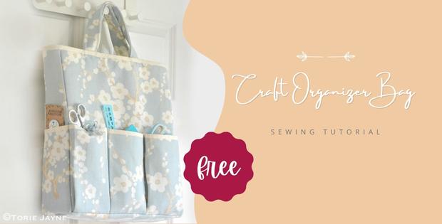 Craft Organizer Bag FREE sewing tutorial - Sew Modern Bags