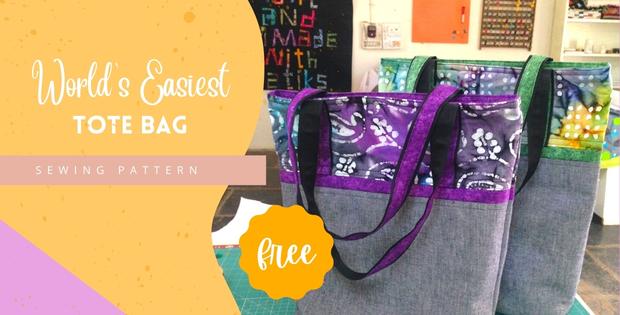Custom Tote Bag Generator (any size) sewing pattern