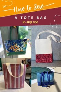 Custom Tote Bag pattern generator (2 styles) - Sew Modern Bags