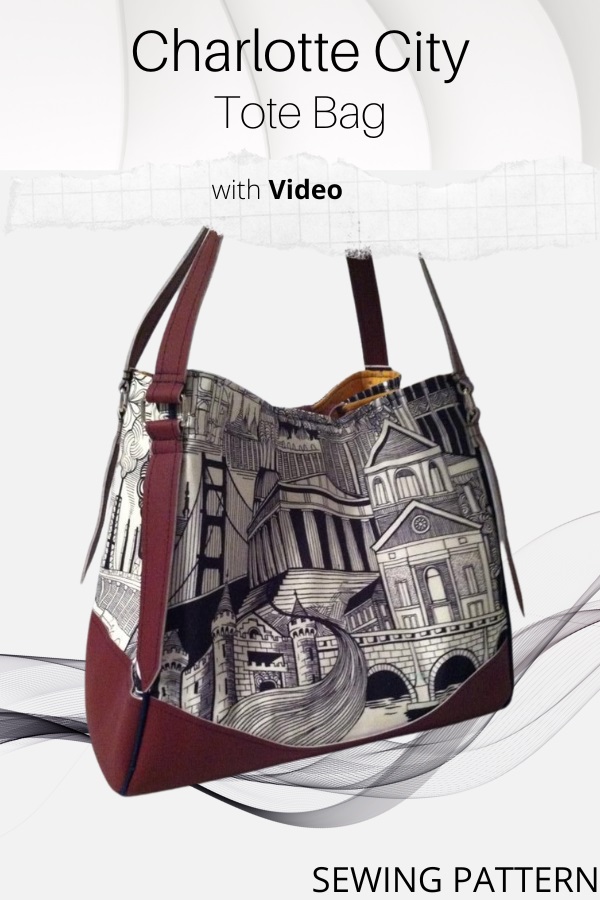 Charlotte City Tote Bag sewing pattern (with video)
