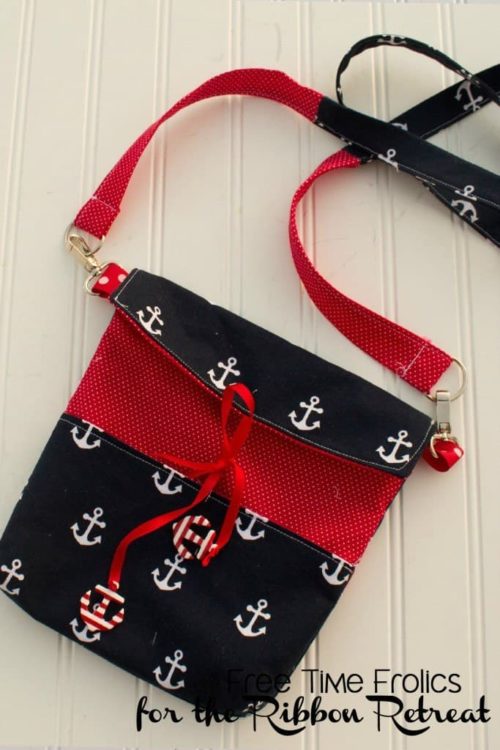 Embellished Crossbody Bag FREE sewing pattern - Sew Modern Bags