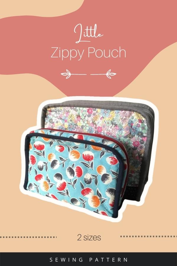 Little Zippy Pouch sewing pattern (2 sizes)