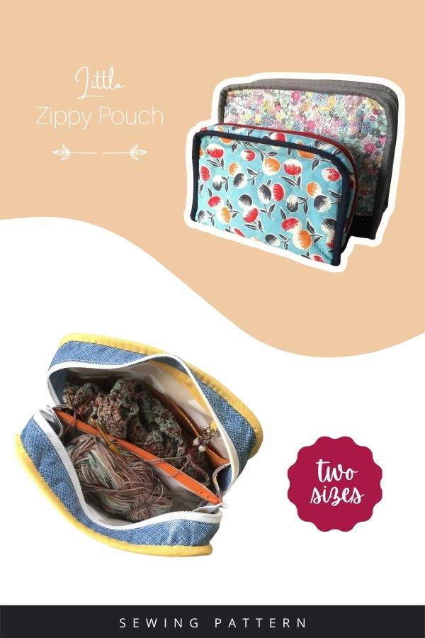 Little Zippy Pouch sewing pattern (2 sizes)