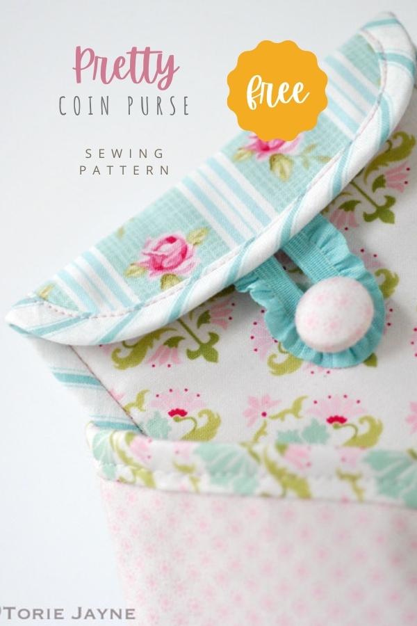 Pretty Coin Purse FREE sewing pattern
