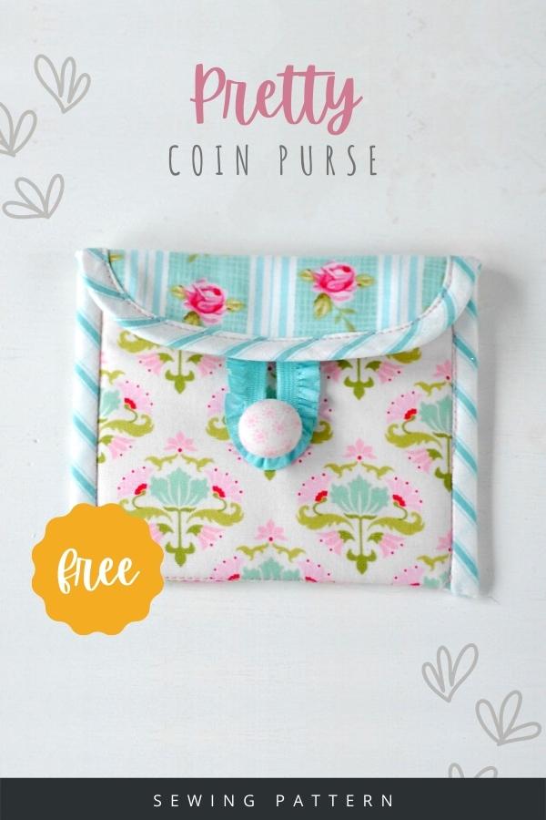 Pretty Coin Purse FREE sewing pattern
