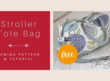 Stroller Tote Bag FREE sewing pattern and tutorial