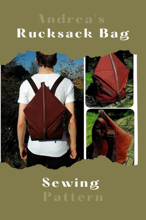 Easy Sew Tutorial Rucksack Pattern Andrea's Rucksack Bag sewing pattern (2 sizes) - Sew Modern Bags