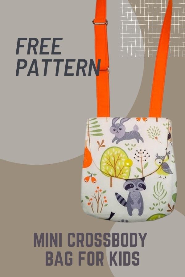 Mini Crossbody Bag for kids FREE sewing pattern (with video)