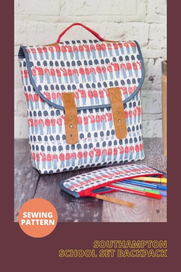 Southampton School Set Backpack sewing pattern