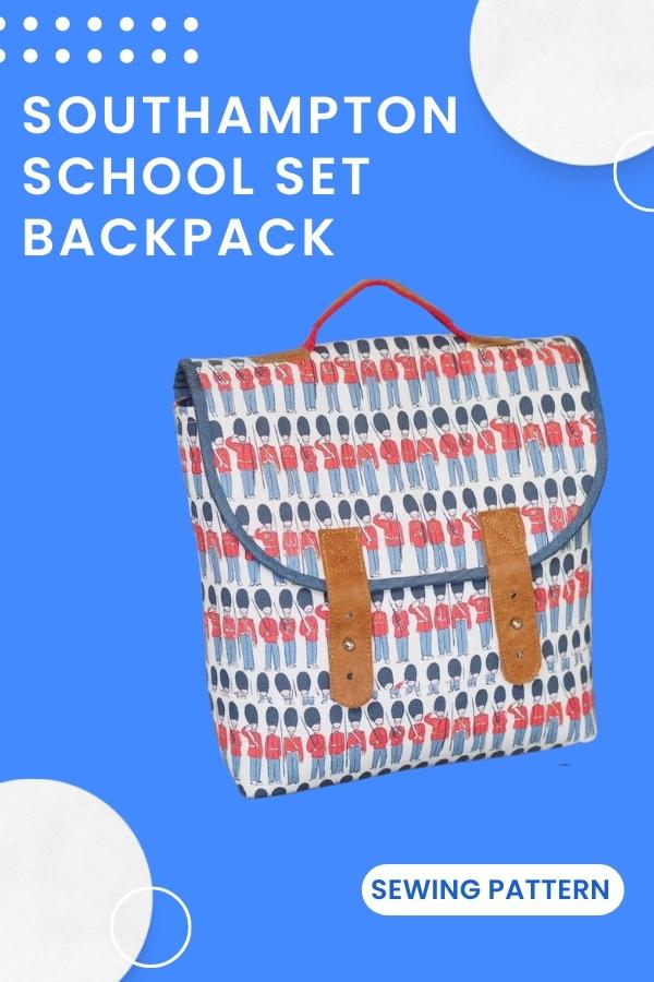 Southampton School Set Backpack sewing pattern