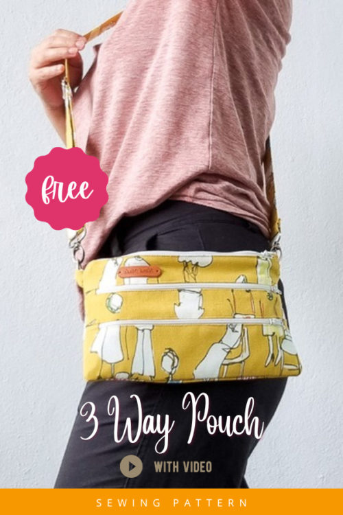 3 Way Pouch FREE sewing pattern (with video) - Sew Modern Bags