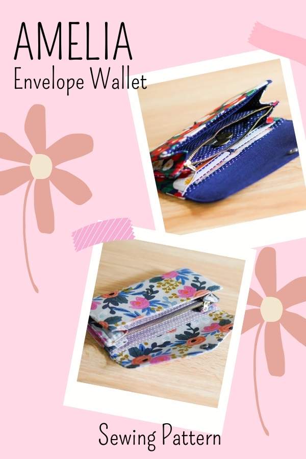 Amelia Envelope Wallet sewing pattern