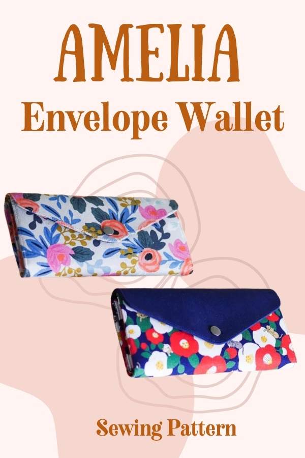Amelia Envelope Wallet sewing pattern
