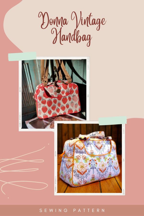 Donna Vintage Handbag sewing pattern