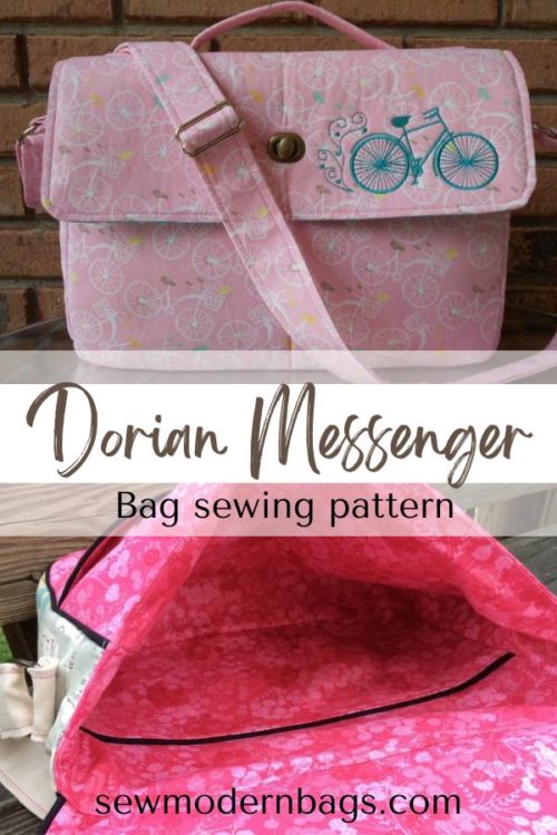 Dorian Messenger Bag sewing pattern Sew Modern Bags