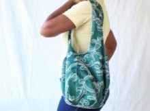 Easy Sew Slouchy Tote Bag FREE sewing pattern