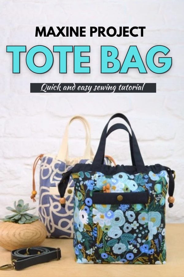 Simple Shoulder Strap Tote Bag sewing pattern - Sew Modern Bags