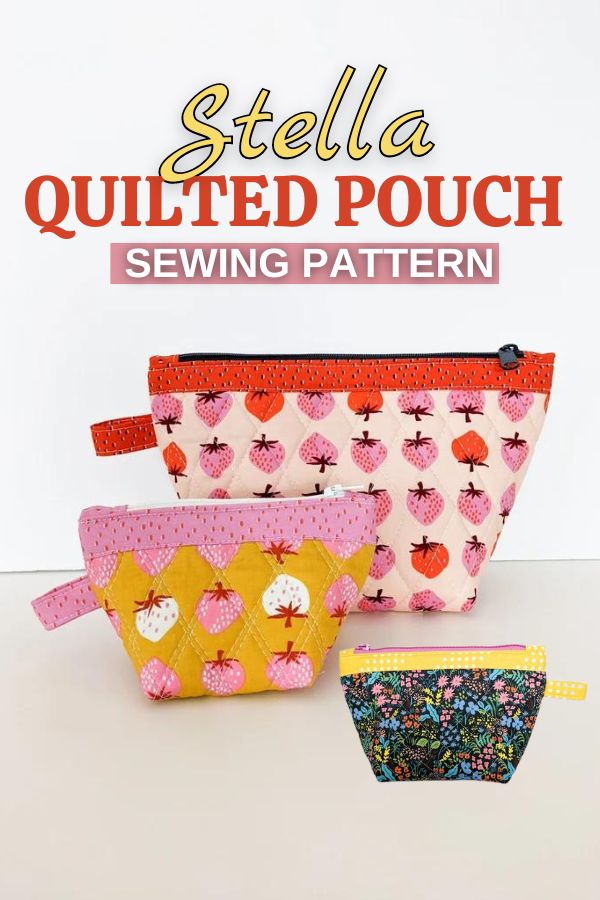 Stella Zipper Pouch sewing pattern (3 sizes) - Sew Modern Bags