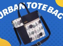 Urban Tote Bag sewing pattern (2 versions with video)