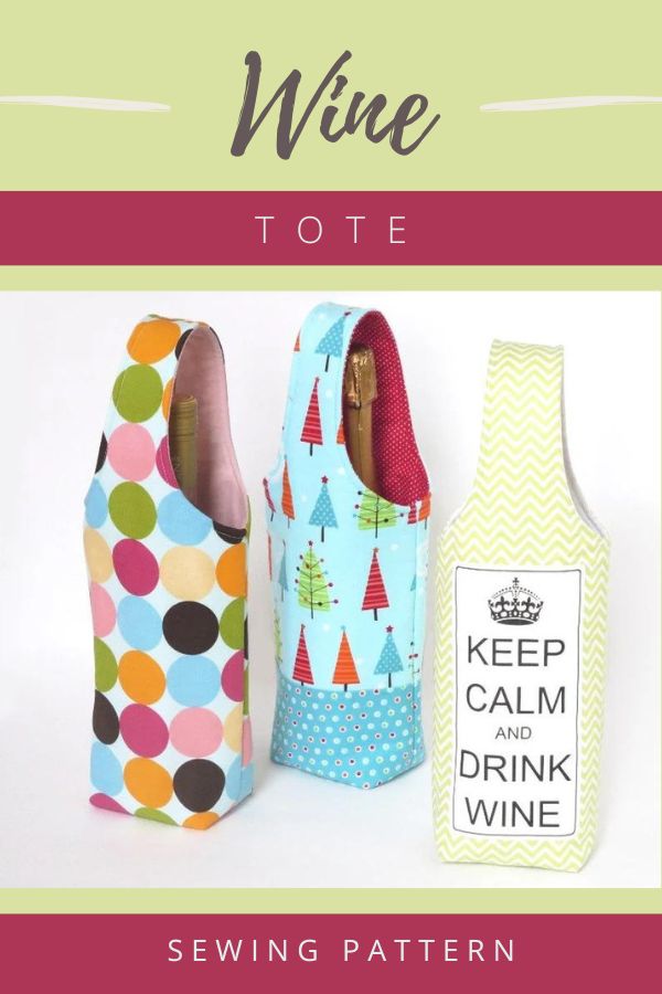 Wine tote bag discount pattern