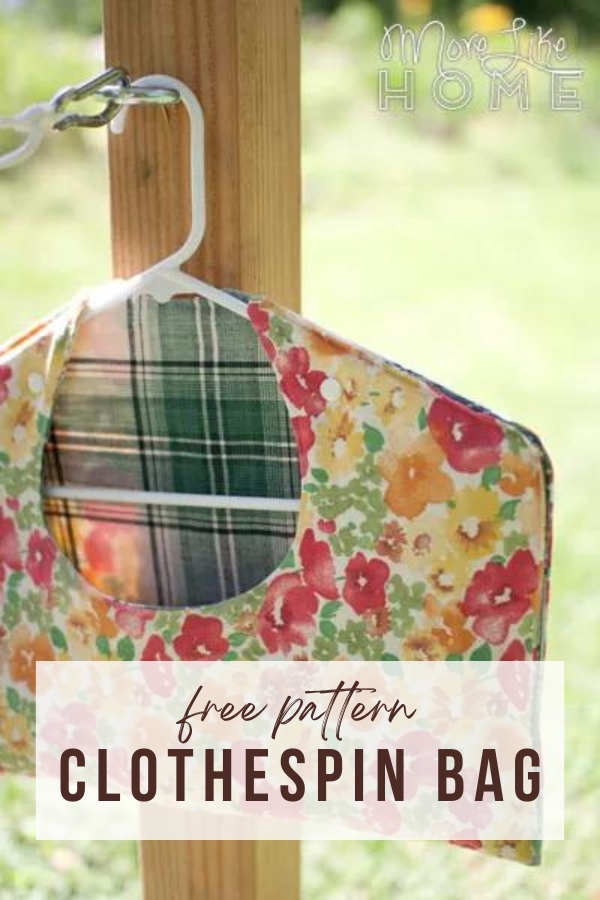 Clothespin Bag FREE sewing pattern
