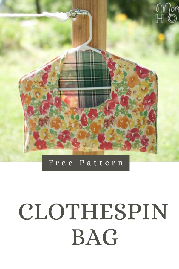 Clothespin Bag FREE sewing pattern
