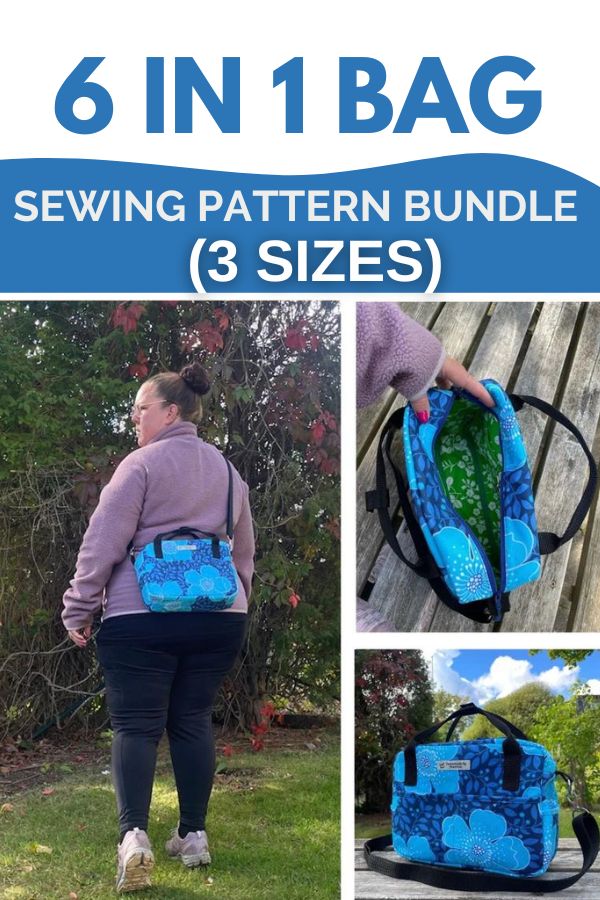 6 in 1 Bag Sewing Pattern Bundle (3 sizes)