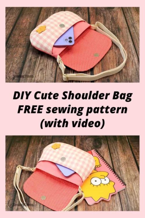 DIY Cute Shoulder Bag FREE sewing pattern (with video) Sew Modern Bags