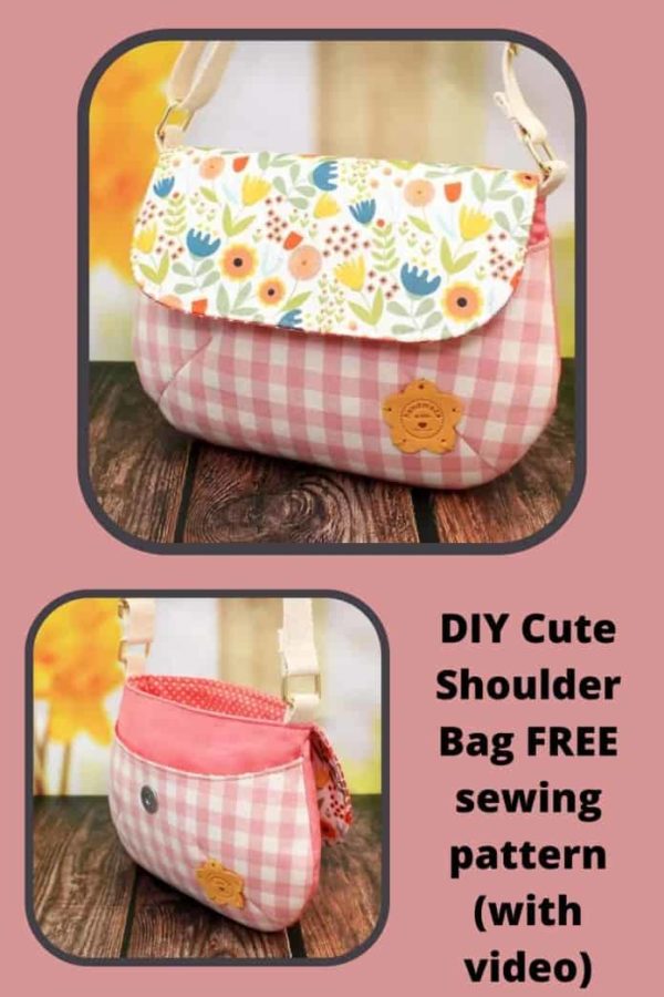 DIY Cute Shoulder Bag FREE sewing pattern (with video) Sew Modern Bags