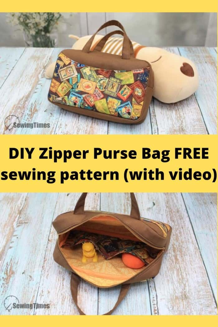 DIY ONE HANDLE BAG  Cute Purse Bag Sewing Tutorial [sewingtimes