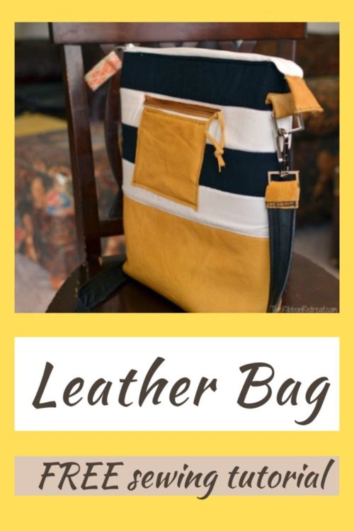 Leather Bag FREE sewing tutorial - Sew Modern Bags