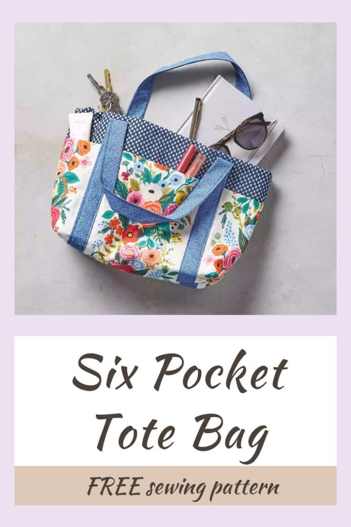 How to Make Your Own Simple Six-Pocket Tote Bag