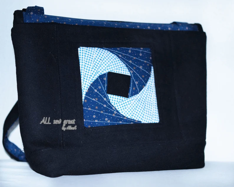 Ocean Tide Shoulder Bag (2 sizes) - Sew Modern Bags