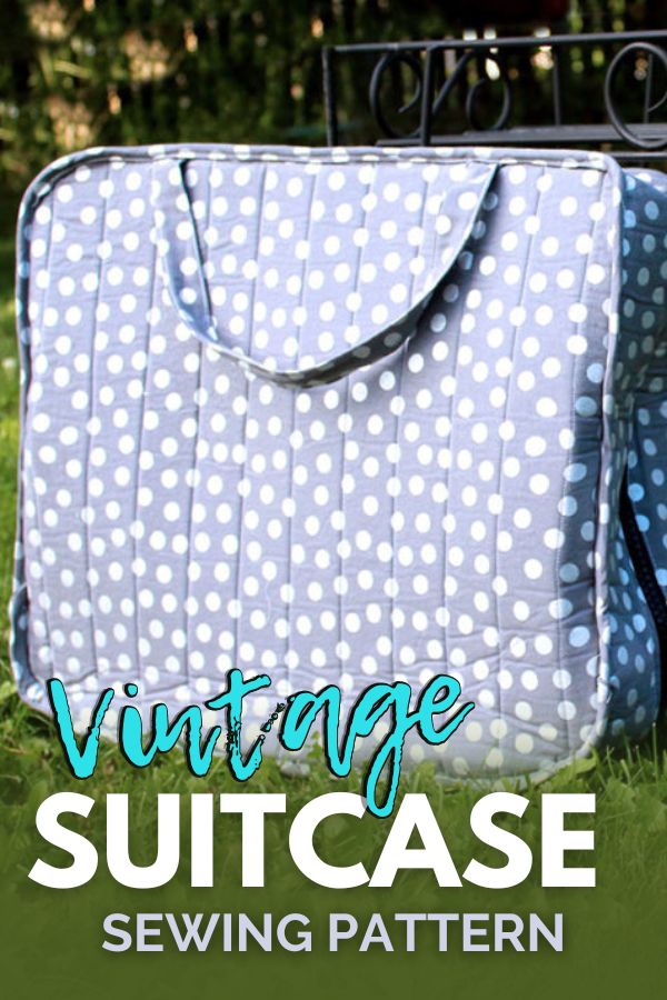 Vintage Suitcase sewing pattern (4 sizes)