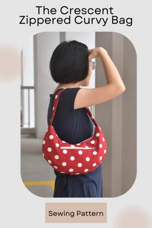 The Crescent Zippered Curvy Bag sewing pattern Sew Modern Bags