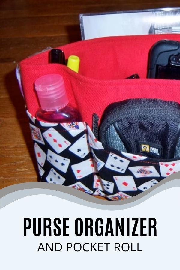 Purse Organizer and Pocket Roll sewing pattern