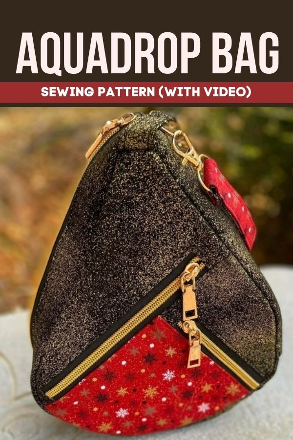 Aquadrop Bag sewing pattern (with video)